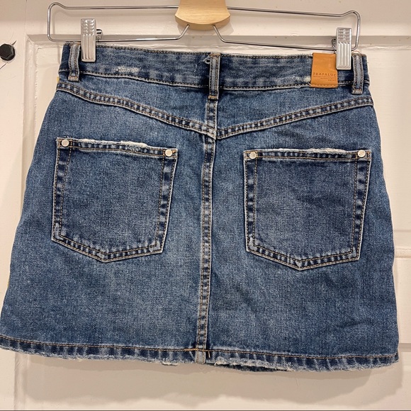 Zara Denim Stripe Mini Skirt - Picture 6 of 7